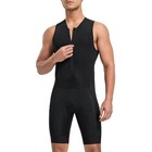 Men s Triathlon Suit Sleeveless Skinsuit Padded Quick-dry Swim Bike Run With    