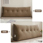 Triangle Headboard Pillow Soft Chenille Bed Wedge Lumbar Support Reading Cushion