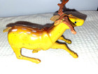 Vintage Reindeer Tin Wind Up Toy  Made In Japan  Christmas Antique Works