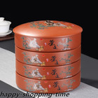Real Chinese Yixing Zisha Holder Loose Tea Storage For Pu er Cake Tea Canister