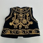 Vintage Pashtun Velvet Vest Gold Embroidered Indian Afghan Child   s
