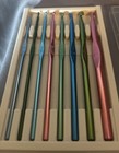Vintage Boye Aluminum Crochet Hook Set 8 Most Popular Sizes D-k W  Plastic Case