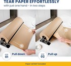 12 Inch Paper Roll Dispenser And Cutter - Heavy-duty Wall Mountable  Non Slip Ta