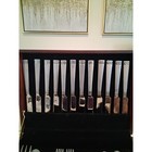 Towle Colonnade Stainless Flatware Set 63 Pc Service For 12 Satin Silver Chest