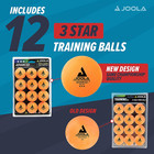 Joola 3 Star Table Tennis Balls - 12  60  Or 120 Pack For All Play Types
