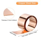 Copper Sheet Roll - 3500mm X 150mm X 0 1mm Pure Strip Flashing Metal Foil Plate