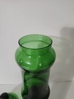 Vintage Mcm Empoli  Green Art Glass Apothecary Jar With Lid Excellent Condition 