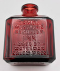 5 Wheaton Nj Ruby Red Glass Ink Bottles Cathedral Church Patterns Reproductions