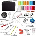 Complete Sewing Kit Set With Thread Needles Scissors Tape Measure Buttons Travel
