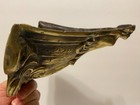 Antique French Brass Wall Decor Bow Ship Figurehead Lady Mermaid Sea Ocean Lot