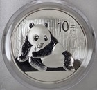 2 Each  2015 China 10 Yn Silver Panda 1 Oz  Pcgs Ms69