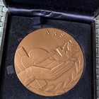 Medallic Art Co  New York Adcc 1963 Betty Landers Ars Bronze Medal In Case
