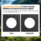 Sinar Horseman 140x140mm To Linhof Technika Iv Wista 96x99mm Lens Board Adapter