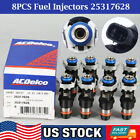 8pcs Original Fuel Injectors For 99-07 Chevy Silverado Gmc 4 8 5 3 6 0l 25317628