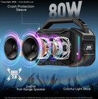80w Peak Bluetooth Wireless Portable Speaker With Bass  Stereo Loud For Outdoor