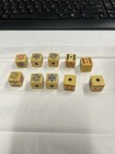 Antique  Bakelite Poker Dice Set Of 10