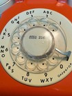 Vintage 1979 Itt Orange Beige Rotary Desk Telephone Landline Model 500 Untested