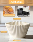 100pcs Jumbo Cupcake Liners For Baking  White Jumbo Muffin Liners  Greaseproof P