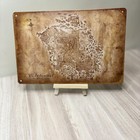 Skyrim Morrowind Anth Metal Map Sign 8   x12    Elder Scrolls