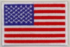 50 Pcs Usa Flag  w   Embroidered Patches 3 5 x2 25  Iron-on