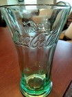 Coca-cola Vintage Libby Coke Drinking Glass Green With Flared Rim 14oz