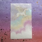 Vintage 80s 90s Pastel Unicorn Pegasus Rainbow Clouds Stationary Paper Sheets