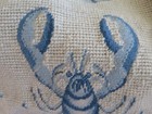 Aubusson Style Nwot Petit Point Blue Lobster   Sea Creatures Needlepoint Pillow