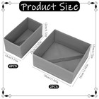 8 Pack Clothing Drawer Organizer  Foldable Underwear Drawer Organizer For 