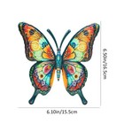 Metal Butterfly Wall Art Decor  Vibrant Colorful Iron Sculpture For Garden