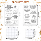 6 Pcs Christian Bible Verse Clear Rubber Stamps For Card Making 4 Sheets Christi