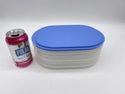 Set Tupperware Fridge Stackables Deli Keepers Meat Cheese Oval Container  2576