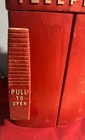 Vintage Red Fire Alarm Street Emergency Telephone Call Box Station  