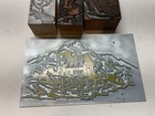 8 Vintage Letterpress Printing Blocks  lot 4 