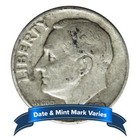 Bag Of 1000 -  100 Face Value Full Dates 90  Silver Roosevelt Dimes