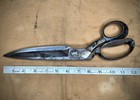 Antique Late 1800 Large R  Heinisch Textile Tailor Shears Scissors Newark Nj Usa