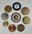 Vtg Mixed Exonumia Token Medal Coin Lot  9  Ryder Cup Armor Of God Wright Bros