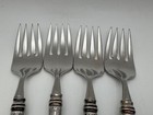 Set Of 4 Oneida Stainless Steel Sheraton Salad Forks