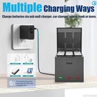 3x Hero 12 Battery   3-channel Charging Station For Gopro Hero 12 11 10 9 Black