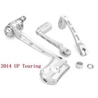 Skull Head Brake Arm Kit Shift Lever Pegs Chromed For Harley Touring 2014-up