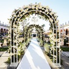 Heavy Strong Metal Wedding Arch Garden Arbor Floral Backdrop Stand Indooroutdoor