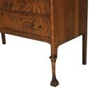 Antique Rj Horner Carved Quarter Sawn Oak   Glass Crystal Display Cabinet C1920