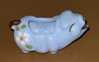 Vintage Rare 1948 Hagen Renaker Blue Pig Creamer Or Toothpick Holder 2  Long