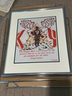 Vintage 1990s Kappa Alpha Psi Fraternity 16x20 Framed Screen Print Advertisement