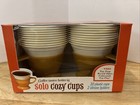Vintage 1970 s Solo Cozy Cups 2 Holders 20 Retro Cups New -old Stock