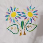 Hand Embroidered Dinner Napkin Mexican Tortilla Servilleta Bordada A Mano