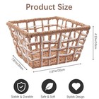 Woven Storage Basket  Rustic Farmhouse Decor  Multi-purpose Organizer Bin  Co   