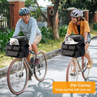 Dog Bike Basket Carrier  Foldable Soft-sided Pet Carrier Backpack With Mesh Wind