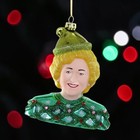 Cody Foster May Your Christmas Be Golden Rose Ornament   4 5 Inch Glass
