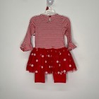 Counting Daisies Girls 18m Christmas Dress And Leggings Santa Red 18m