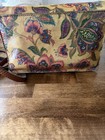 Patricia Nash French Tapestry Leather Shoulder Bag Beige Brown Boho Everyday